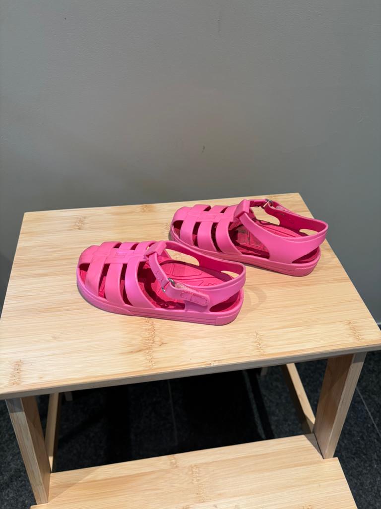 Jolies sandales roses, portées une fois, taille 25, Bottines, Enlèvement, Utilisé, Fille