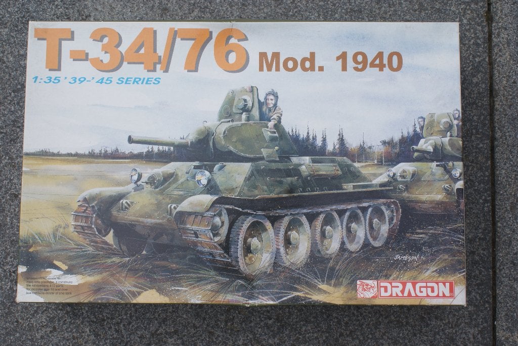 Dragon - T34/76 Mod.1940 - 1/35, Hobby & Loisirs créatifs, Modélisme | Voitures & Véhicules, Autres marques, Tank, Enlèvement ou Envoi