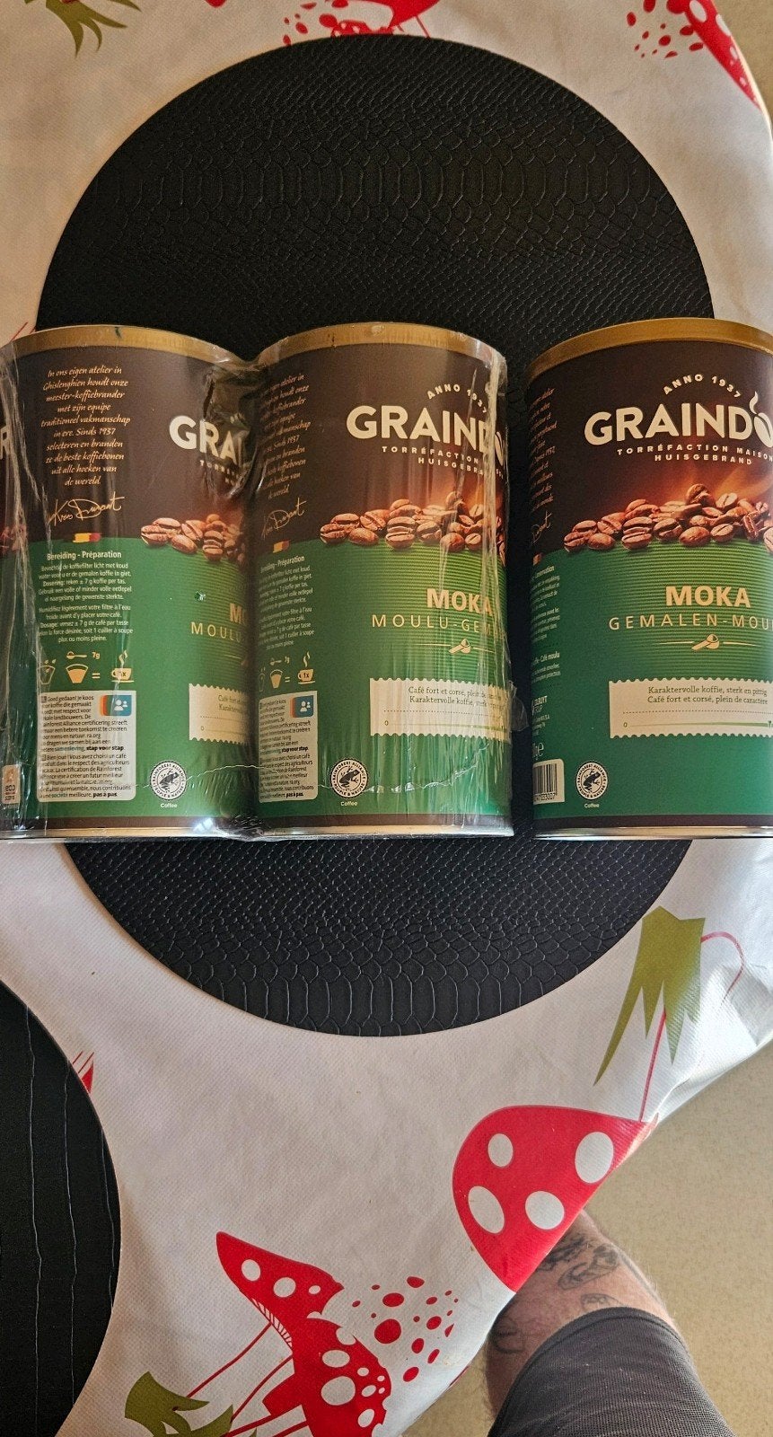 boite de café, Enlèvement