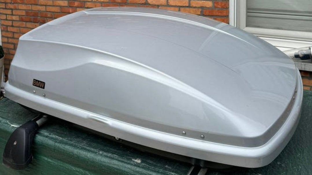 coffre de toit d'origine bmw 320 litres, Autos : Divers, Coffres de toit, Enlèvement, Comme neuf