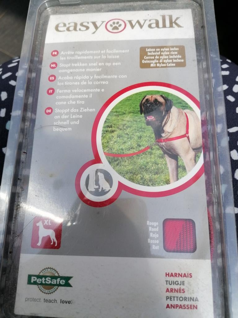 Easy walk tuigje voor grote hond, Ophalen