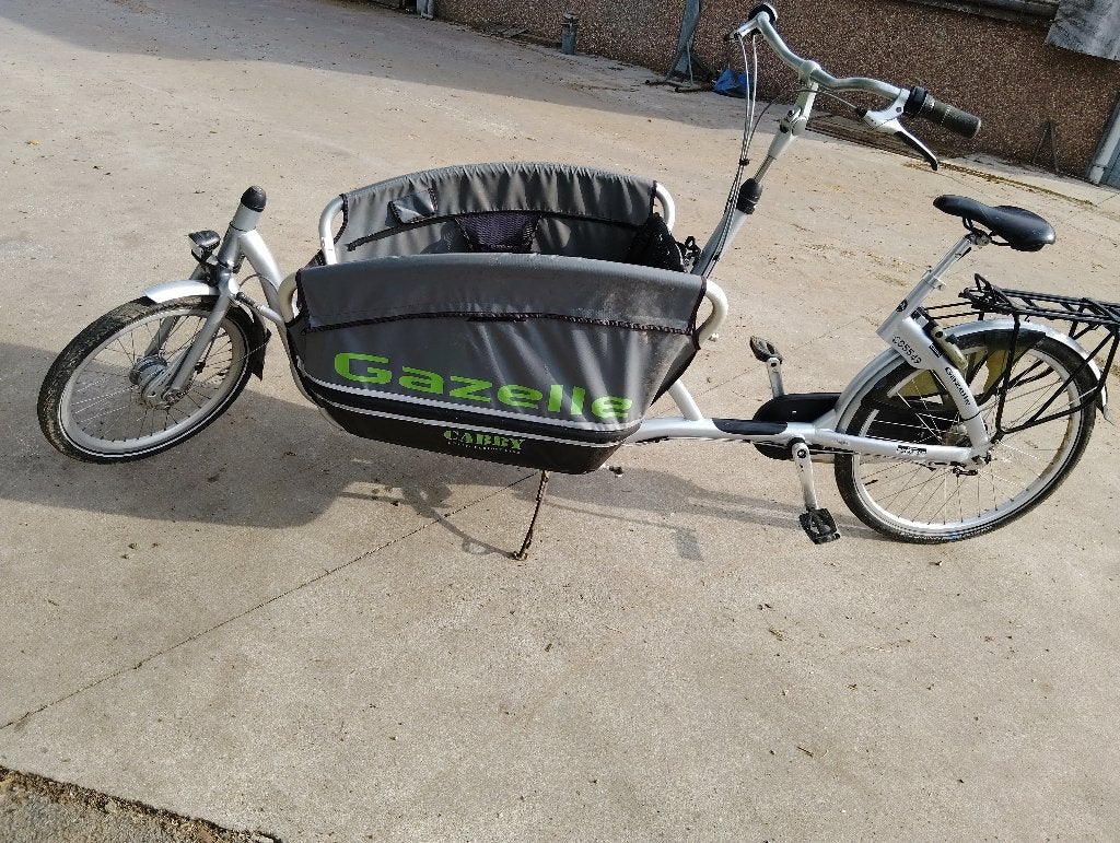Bakfiets gazelle, Fietsen en Brommers, Ophalen, 3 kinderen, Zo goed als nieuw, Gazelle
