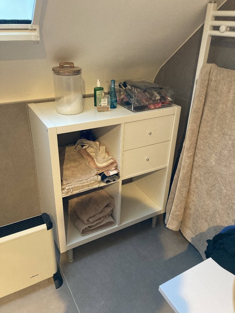 kallax kastje vierkant op poten met schuiven, Huis en Inrichting, Ophalen, Gebruikt