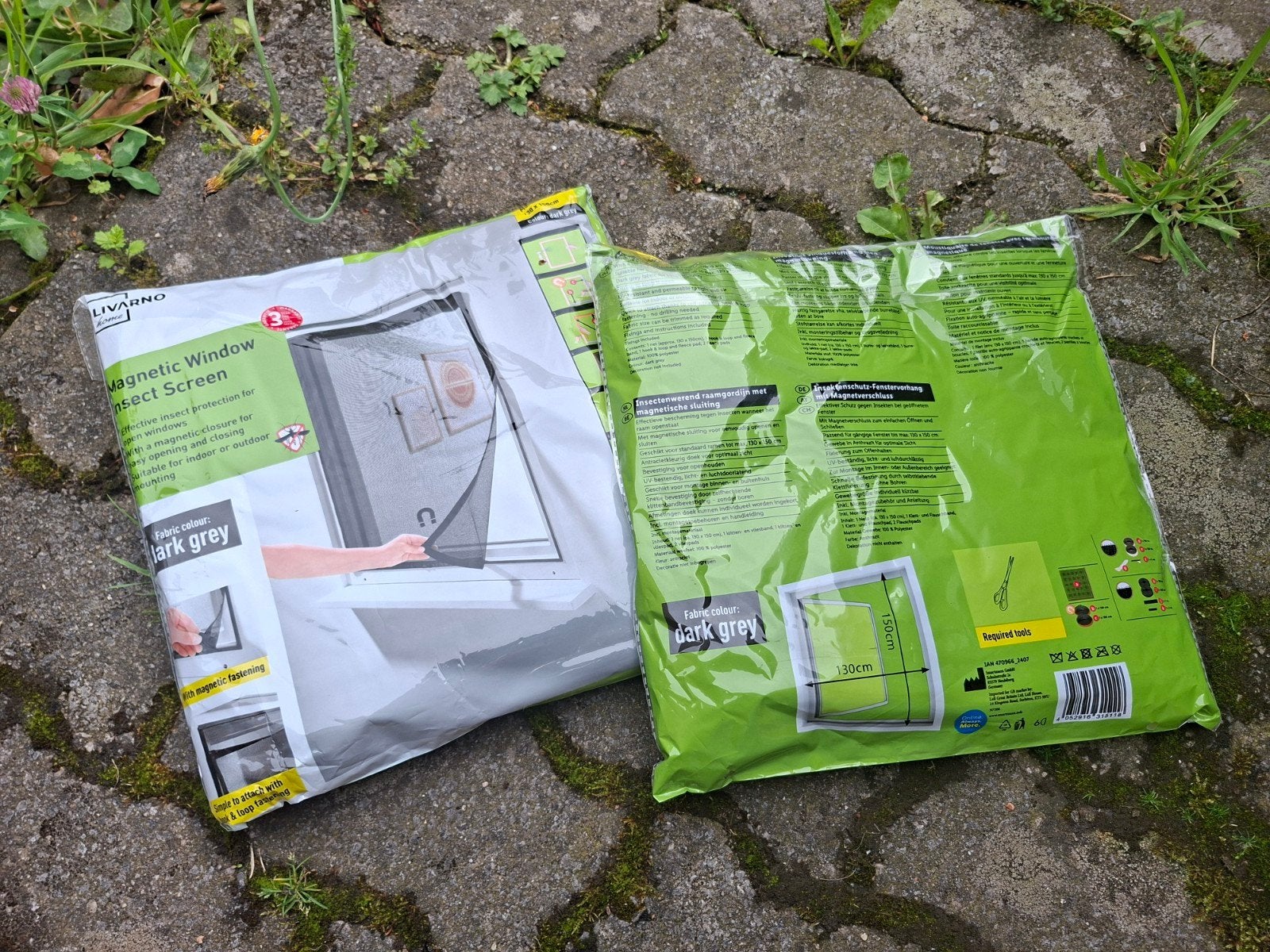 Lot de 2 moustiquaires noir, Bricolage & Construction