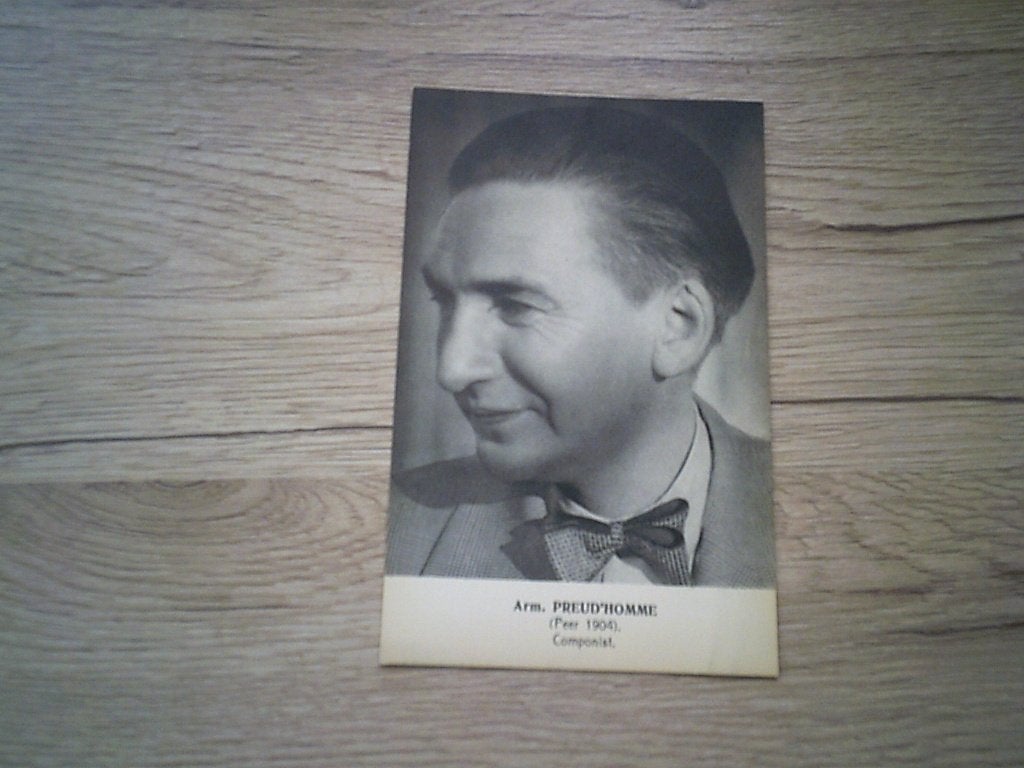 PEER / BRASSCHAAT: Armand Preud'homme - Belgisch componist, Ophalen of Verzenden, Voor 1920, Ongelopen, Limburg