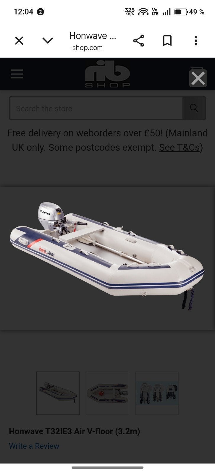 ZODIAC HONWAVE T32, Watersport en Boten, Suppen, Ophalen