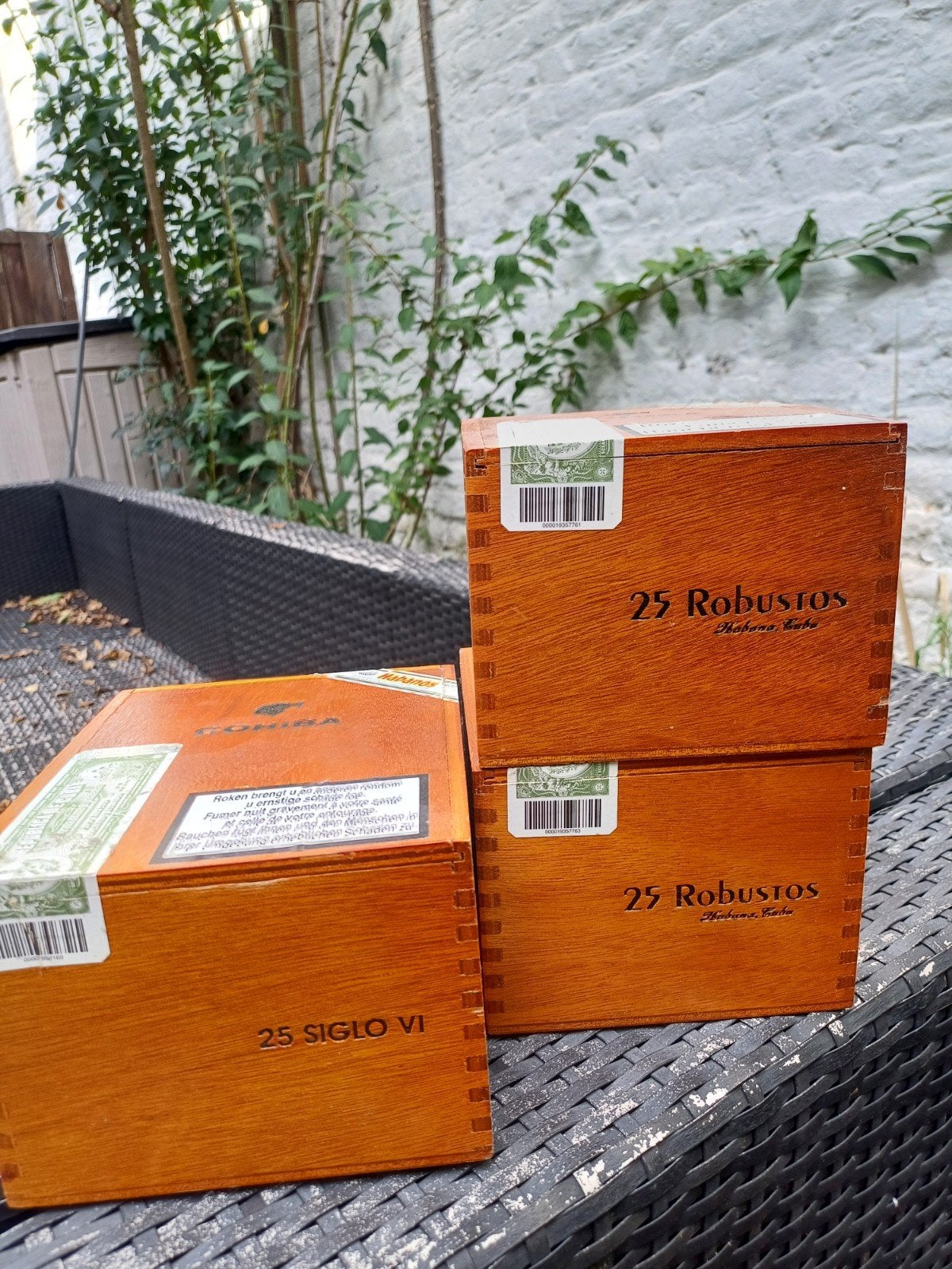 LOT DE 3 BOÎTES COHIBA – ROBUSTOS & SIGLO VI, Enlèvement, Comme neuf, Boite à tabac ou Emballage