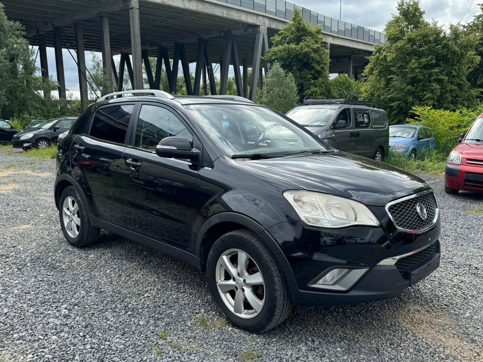 SSANGYONG KORANDO ACTYON 4X4, Automaat, 4 cilinders, Zwart, Leder