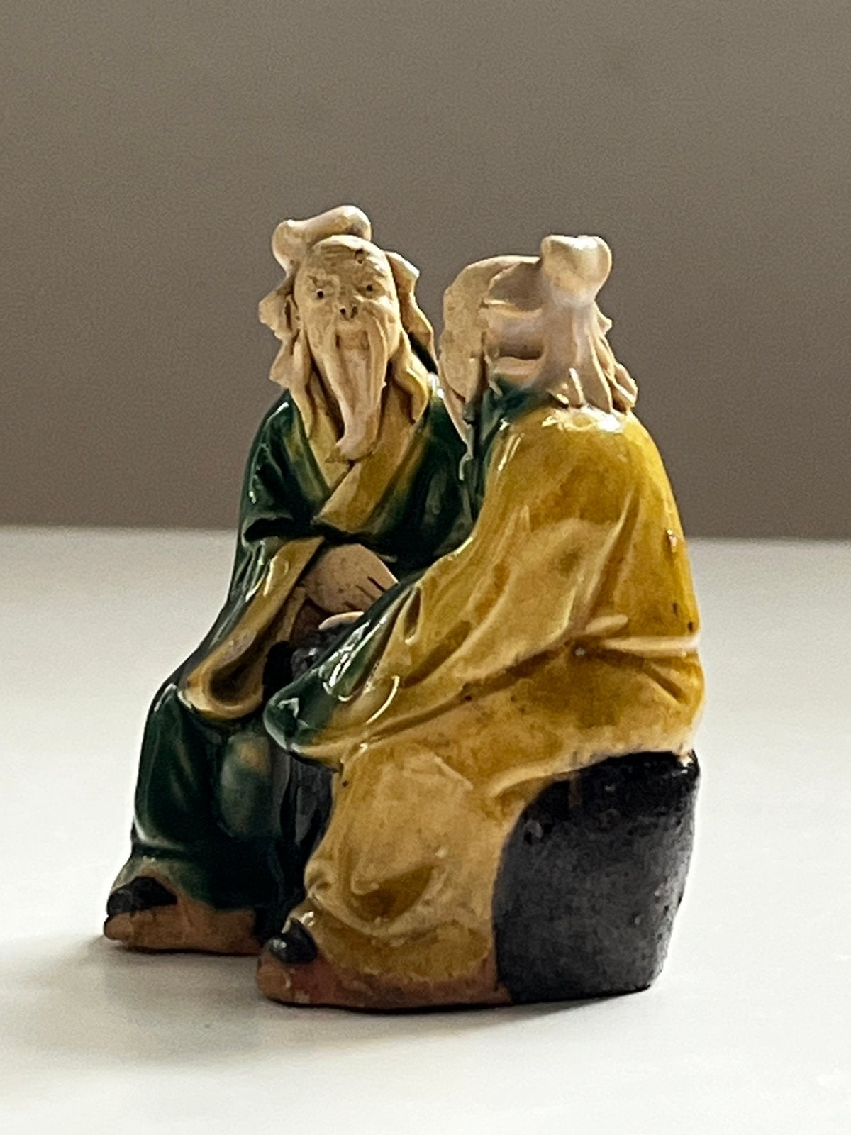 Antiek Chinees Sancai beeld Chinese boardgame Weiqi players, Ophalen of Verzenden, Beeld