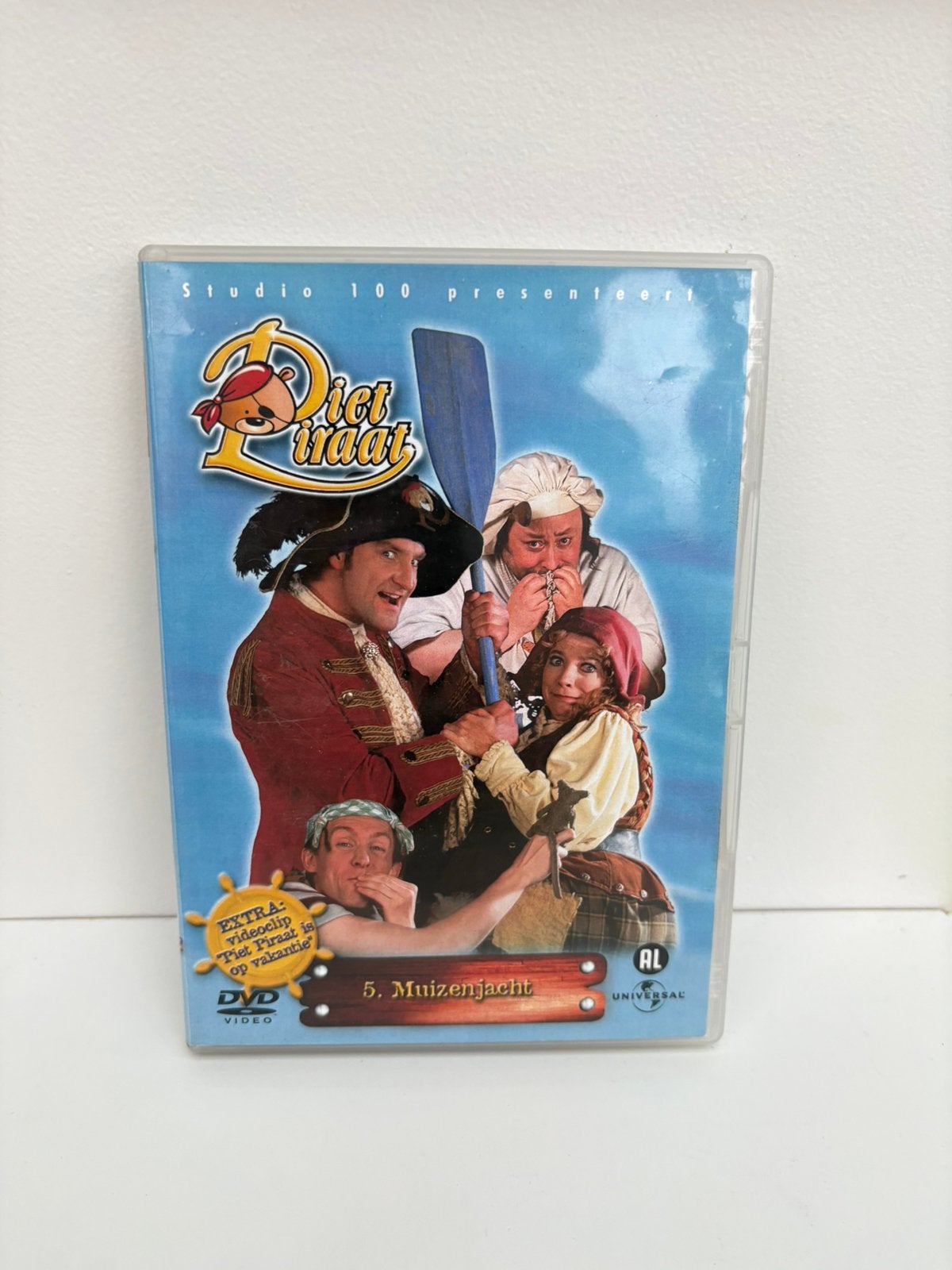 DVD - Piet Piraat - muizenjacht, Cd's en Dvd's, Ophalen of Verzenden, Zo goed als nieuw