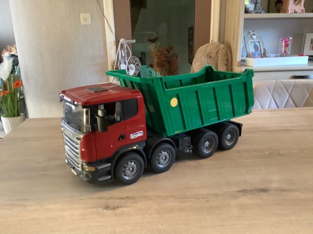 Benne basculante Bruder Scania R Series (24x54 cm), Enlèvement ou Envoi, Comme neuf