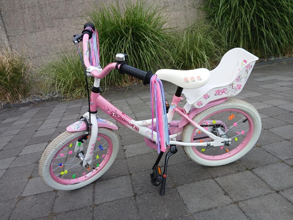 Schattige 16" kinderfiets, Fietsen en Brommers, Ophalen, Zijwieltjes