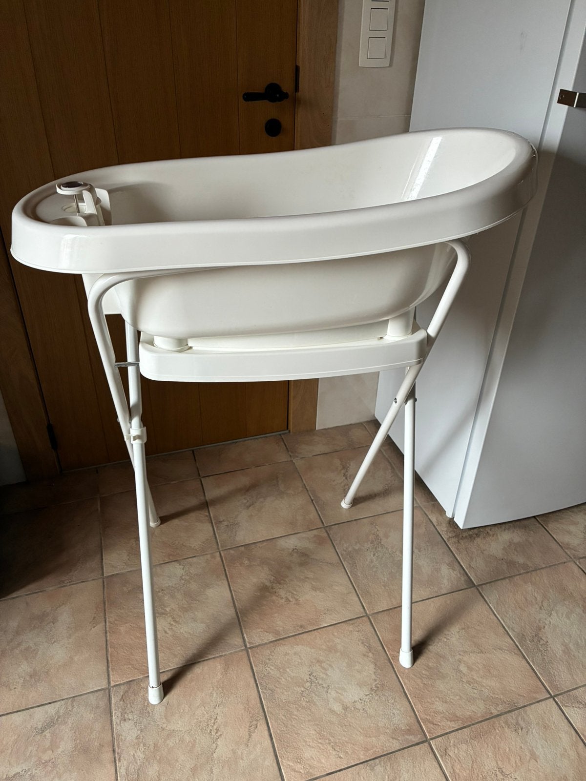 Babybad met staander, Enfants & Bébés, Bains & Soins, Comme neuf, Baignoire, Bébé-jou, Standard, Enlèvement