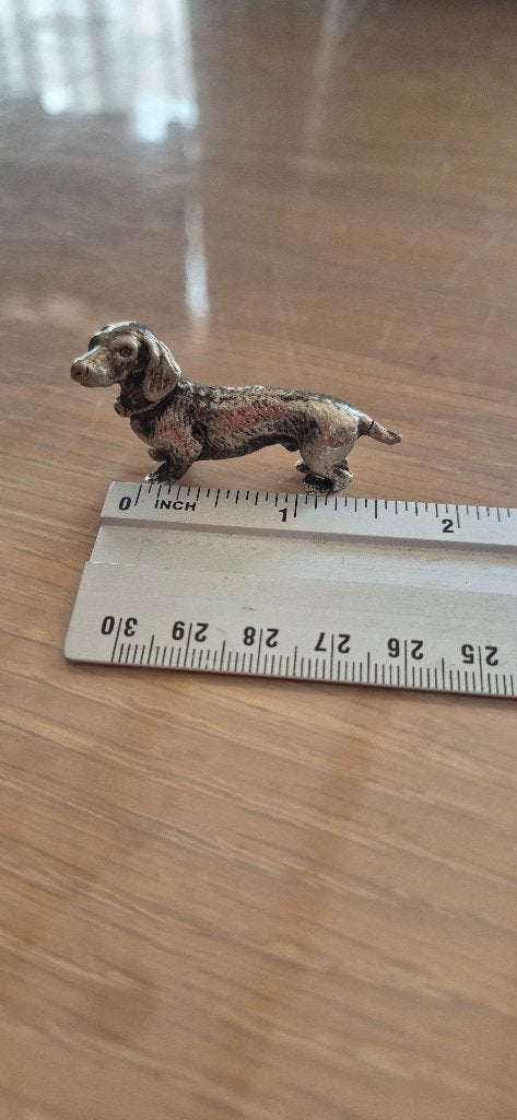 Teckel beeldje, Ophalen of Verzenden, Gebruikt, Dier
