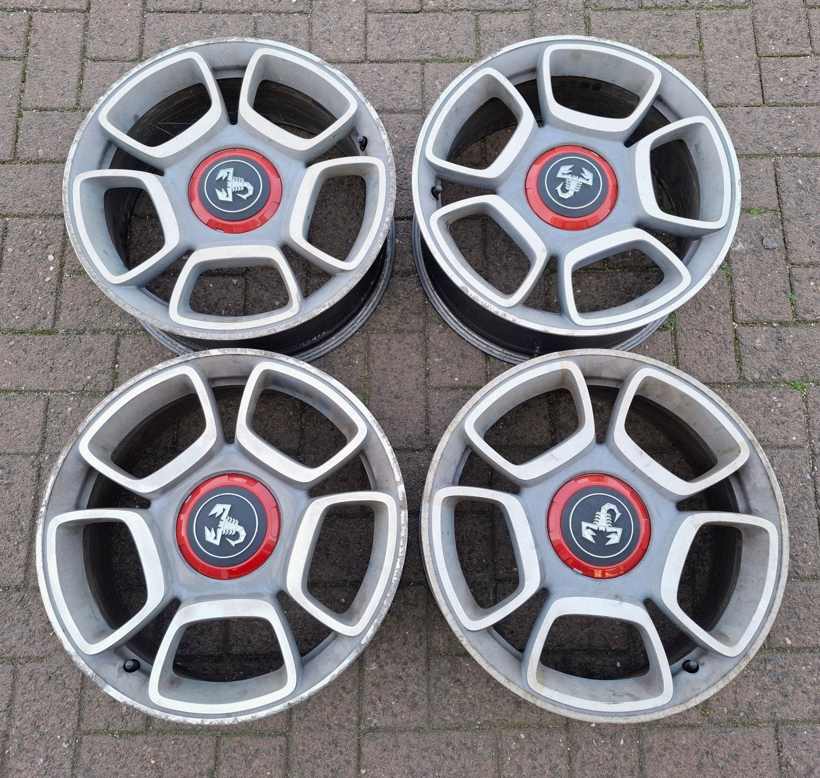 Abarth velgen 4x98, Auto-onderdelen, Ophalen, Gebruikt, Velg(en), 17 inch