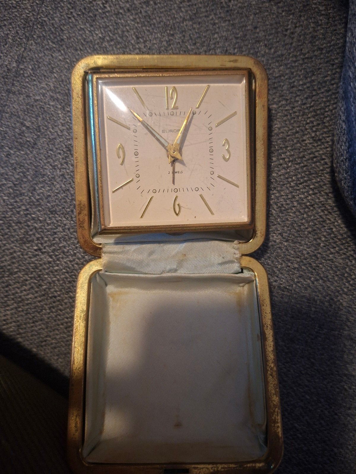 Réveil de Voyage en Europe 1950, Autres marques, 1930 à 1960, Or, Enlèvement