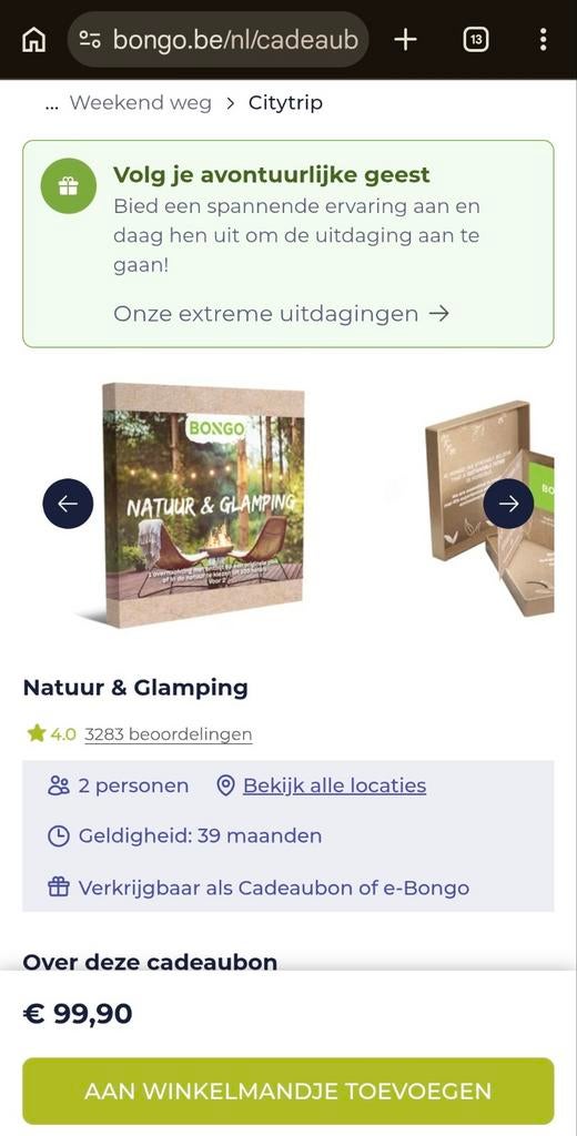 Bongo Bon Natuur & Glamping, Tickets & Billets