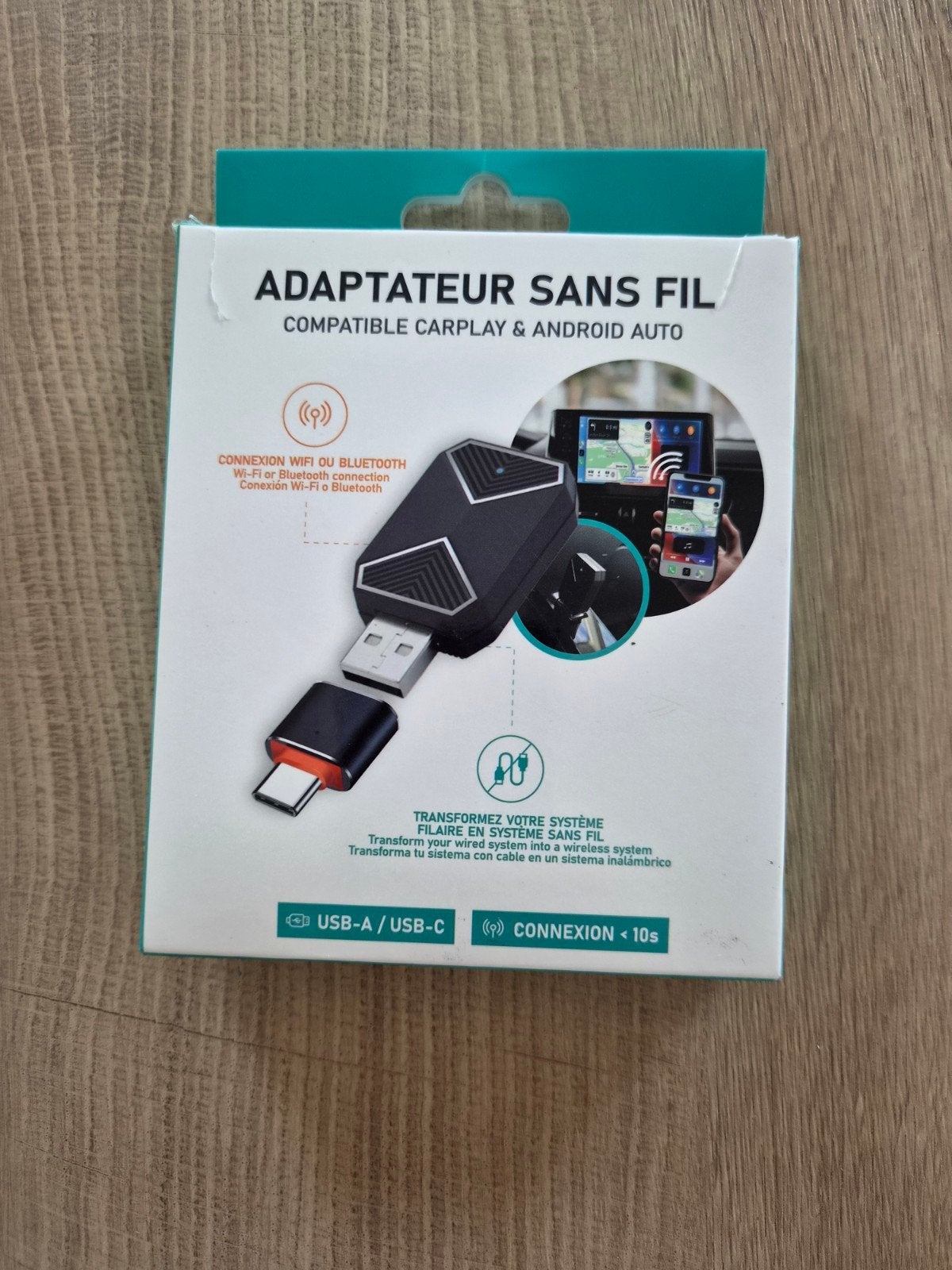 Adaptateur sans fil pour voiture, Enlèvement