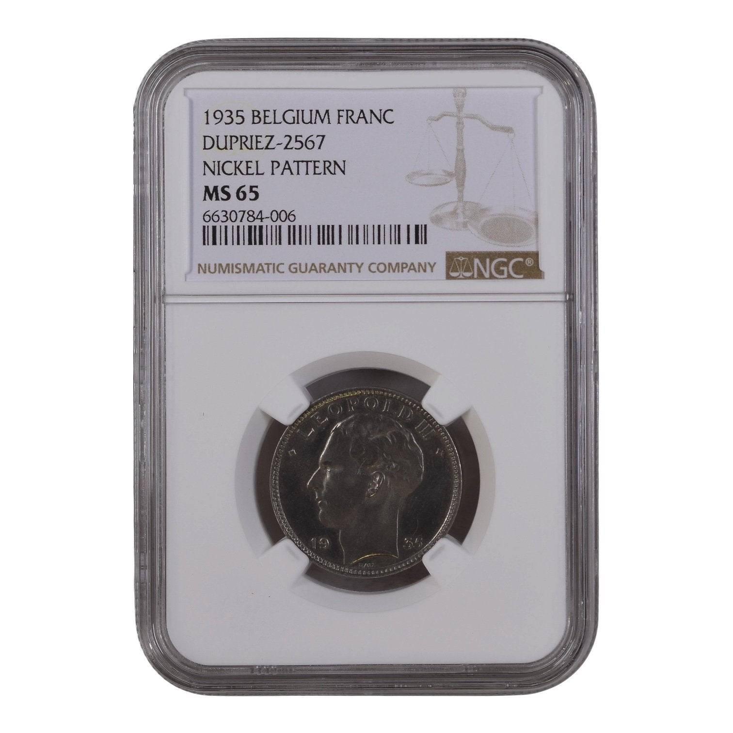 Belgique 5 francs 1835 ESSAI R2 TOP POP, Enlèvement