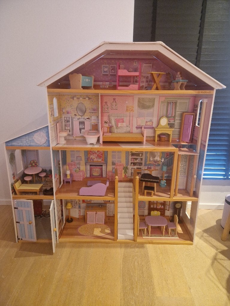 KidKraft Majestic Mansion, Ophalen, Zo goed als nieuw, Poppenhuis