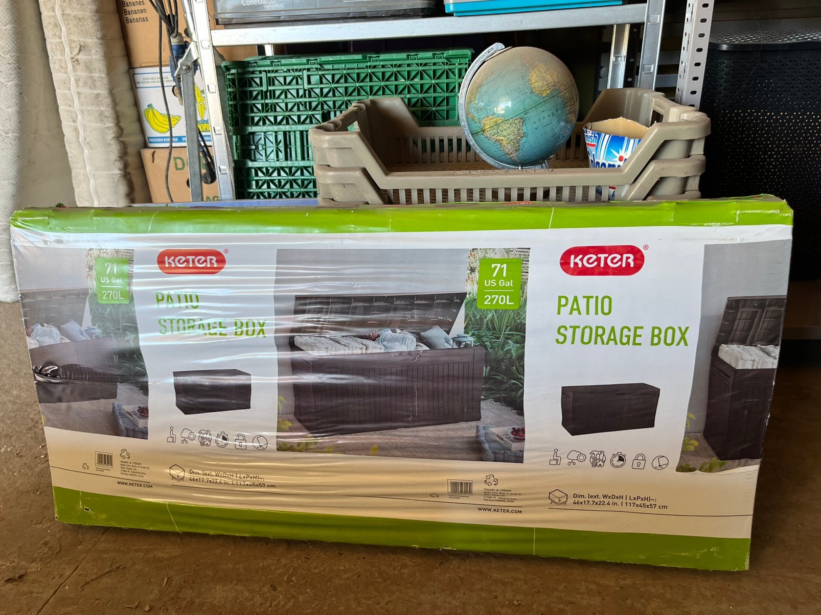 Tuinbox plastiek nieuw, Tuin en Terras, Bergingen en Tuinkasten, Ophalen, Zo goed als nieuw