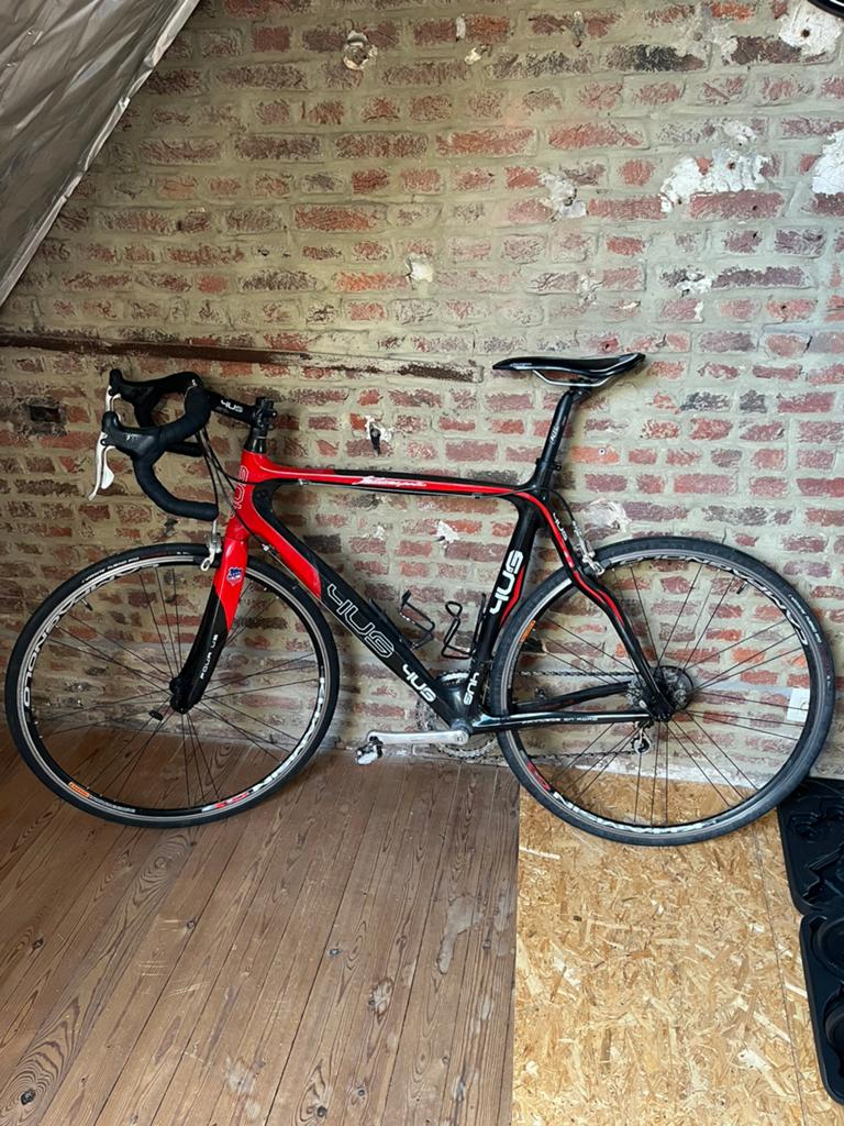 Qüs koersfiets, Fietsen en Brommers, Ophalen, Gebruikt, Carbon