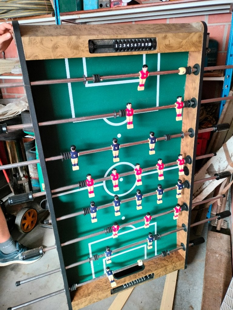 Kickertafel, Ophalen, Gebruikt