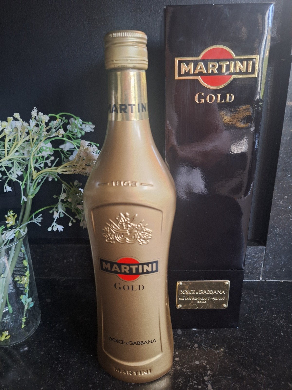 Bouteille Martini Gold Dolce & Gabbana - Coffret Collector P, Neuf, Enlèvement ou Envoi, Pleine, Autres types
