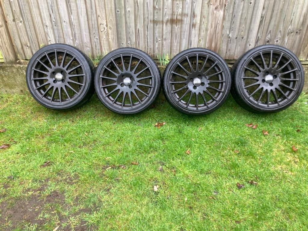 OZ Racing 17" | 4x100 | Hankook Ventus V12 Evo 205/40ZR17, Auto-onderdelen, Banden en Velgen, Ophalen, 17 inch, Velg(en)