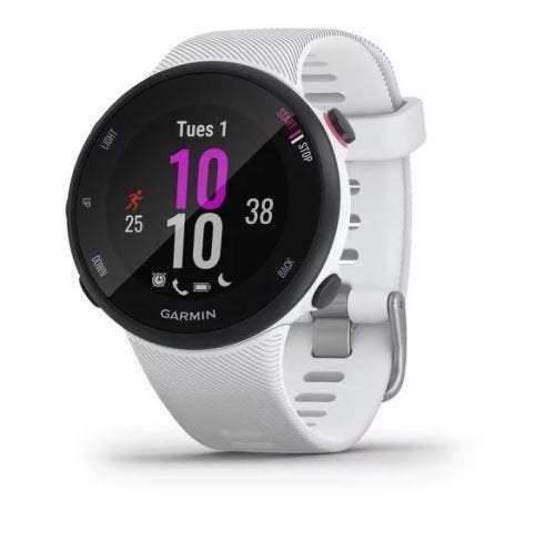 garmin forerunner 45s, Bijoux, Sacs & Beauté, Montres de sport, Comme neuf, Android, Blanc, GPS, Battement de coeur, La vitesse