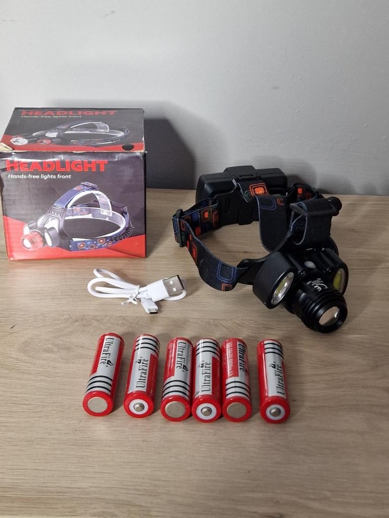 Oplaadbare koplamp met bewegingssensor, Ophalen of Verzenden