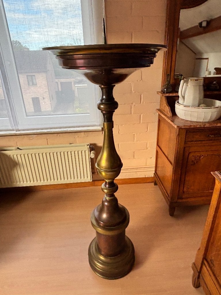 Koperen kandelaar, Antiek en Kunst, Ophalen, Koper of Brons