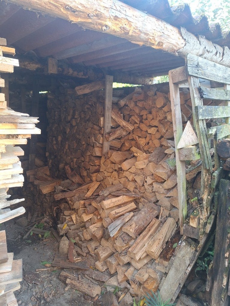 Stères de bois feuillus et résineux., Jardin & Terrasse, 6 m³ ou plus, Enlèvement, Bûches