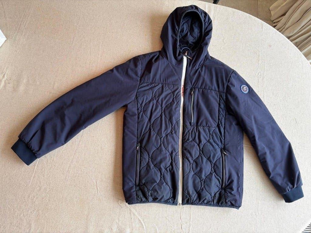 winterjas heren, Ophalen, Gedragen, Maat 52/54 (L), Blauw