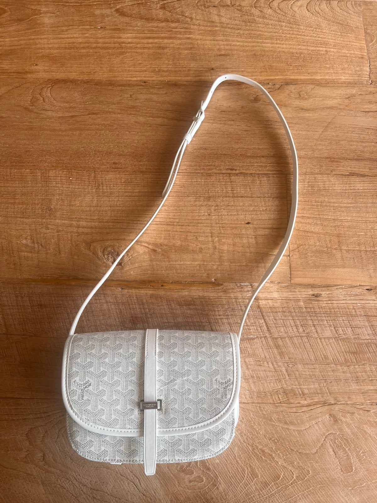 Belvédère Goyard blanc, Enlèvement ou Envoi, Comme neuf, Blanc, Autres marques