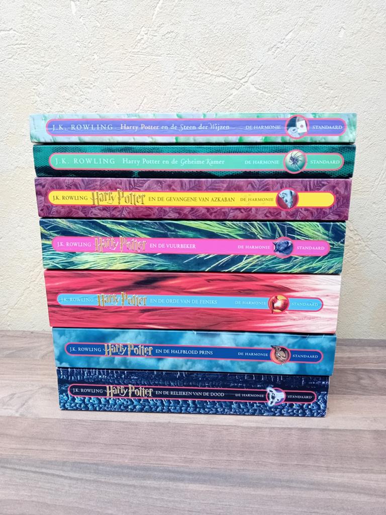 7 harry Potter boeken, Verzamelen, Harry Potter, Ophalen, Zo goed als nieuw, Boek of Poster