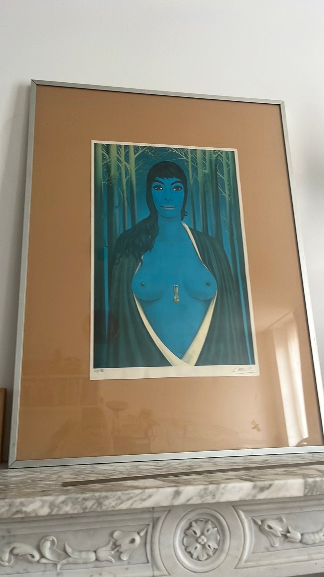 Gravure Labisse signée, Enlèvement