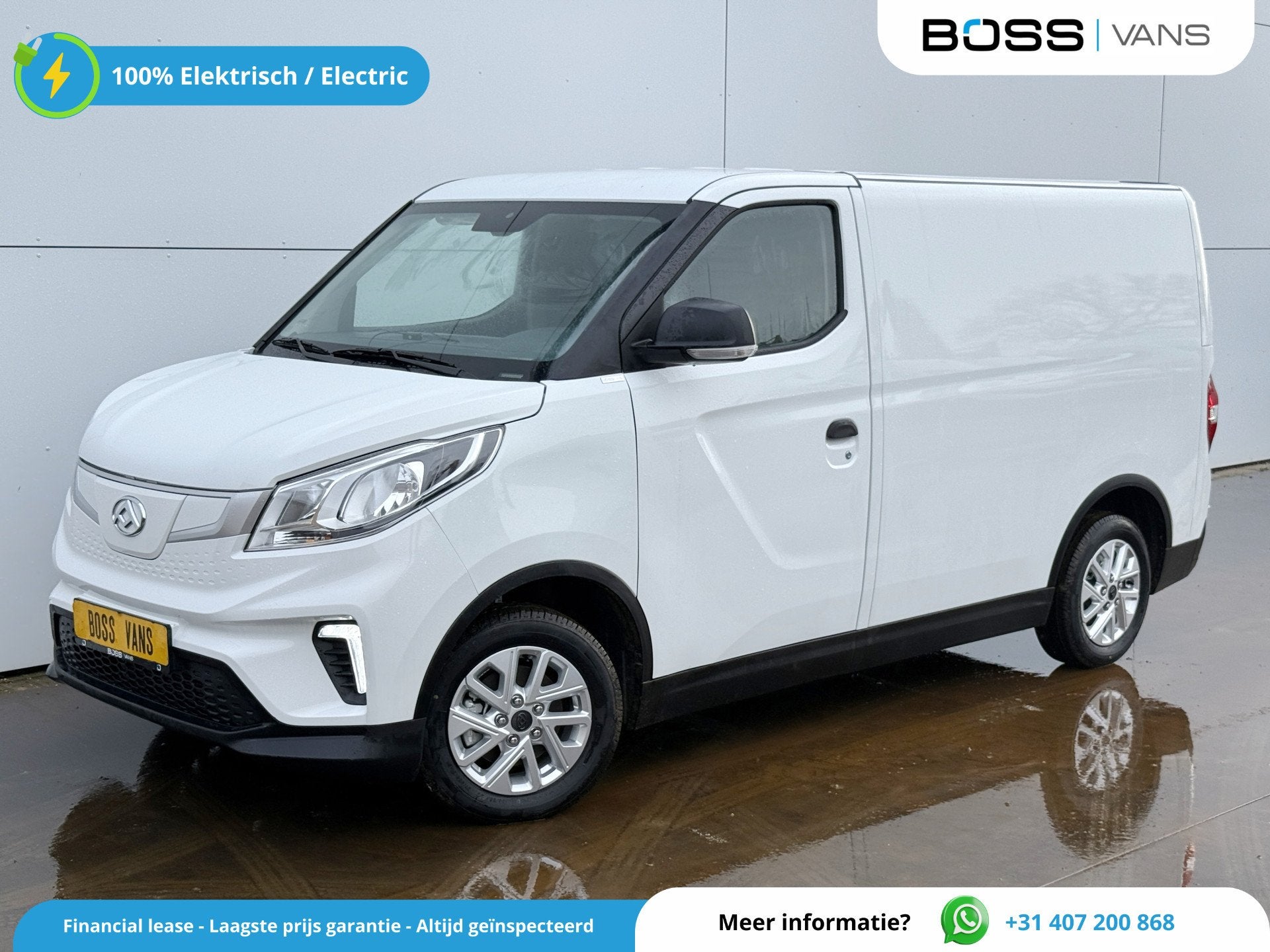 Maxus EDELIVER 3 50 kWh 122PK Nieuw! L1 SWB Elektrisch 50kWh, Autos, Entreprise, 2 places, Maxus, Noir