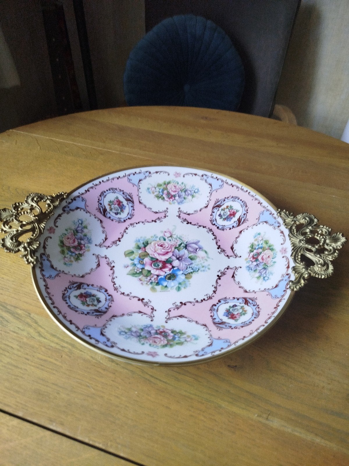 Prachtige antieke Franse Limoges porseleinen schaal, Antiek en Kunst, Ophalen of Verzenden