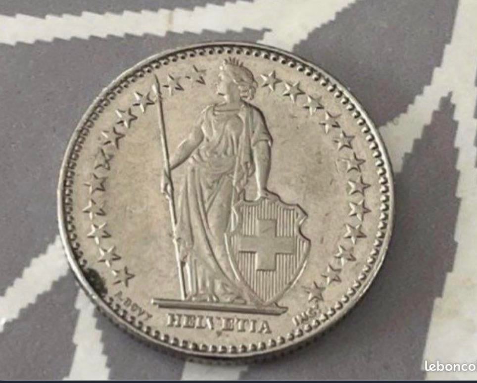 Vends une pièce authentique de 2 Francs suissesAnnée : 2013., Postzegels en Munten, Munten | Europa | Euromunten, Ophalen of Verzenden