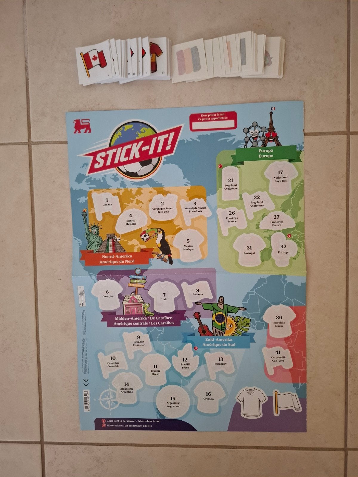 Stick-It Delhaize komplete set, Hobby en Vrije tijd, Stickers en Plaatjes, Verzenden