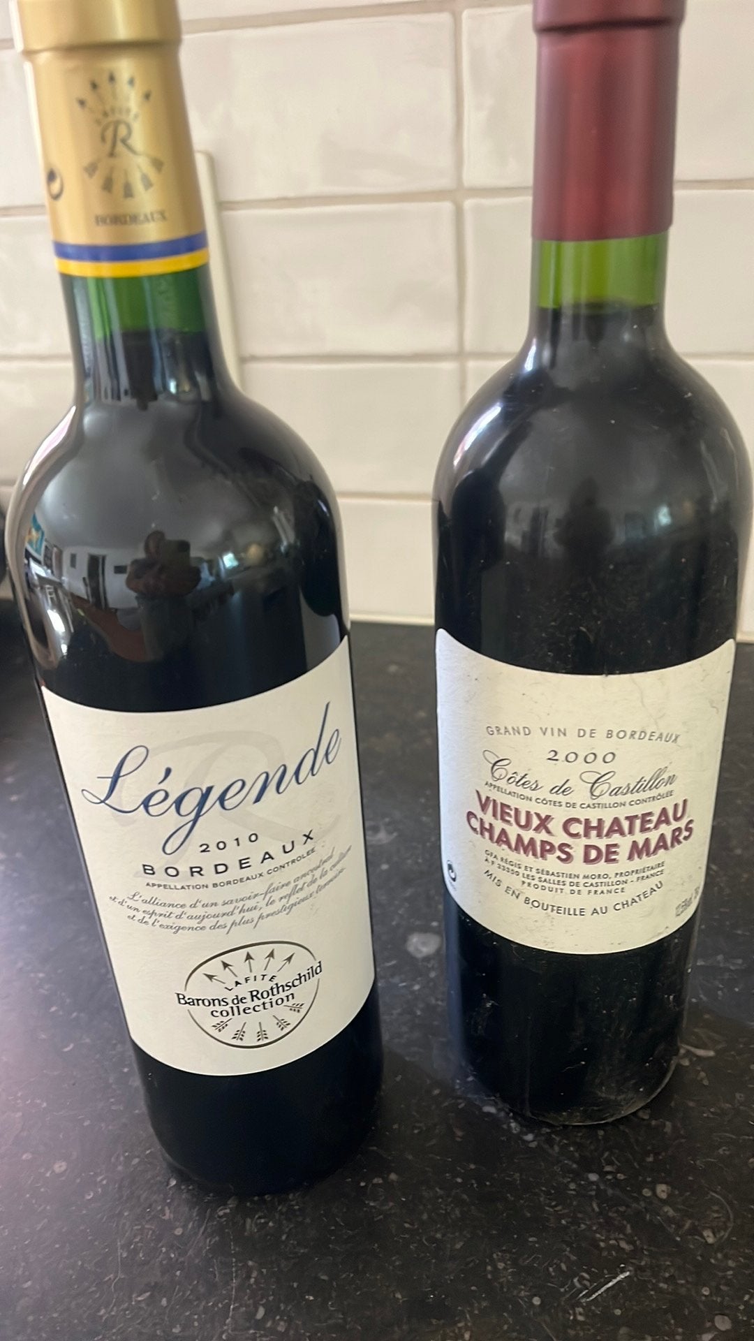 Barons de Rothschild Bordeaux 2010 Légende, Verzamelen, Wijnen, Ophalen, Nieuw, Frankrijk