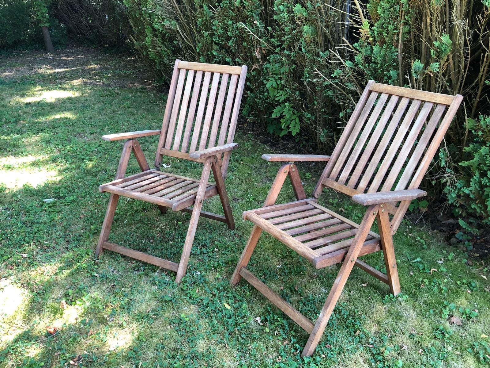 Paire de fauteuils de jardin "Carla" en teck.........., Jardin & Terrasse, Ensembles de jardin, Enlèvement