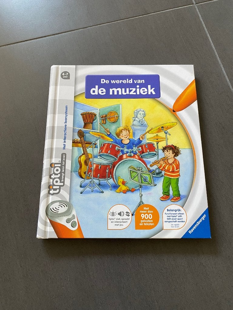 Tiptoi    De wereld van de muziek, Kinderen en Baby's, Speelgoed | Educatief en Creatief, Ophalen, Zo goed als nieuw, Met geluid