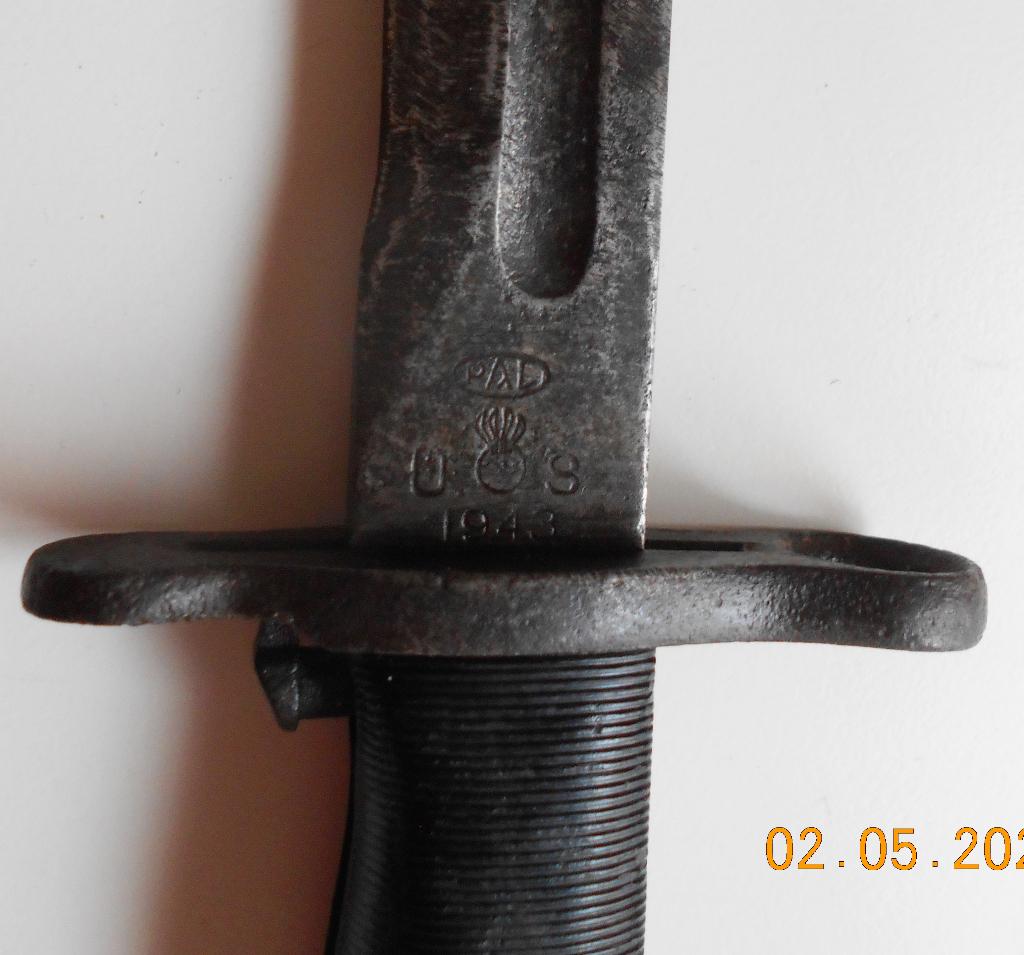 Bajonet Garand US M1 PAL 1943, Verzamelen, Ophalen of Verzenden, Landmacht, Overige typen