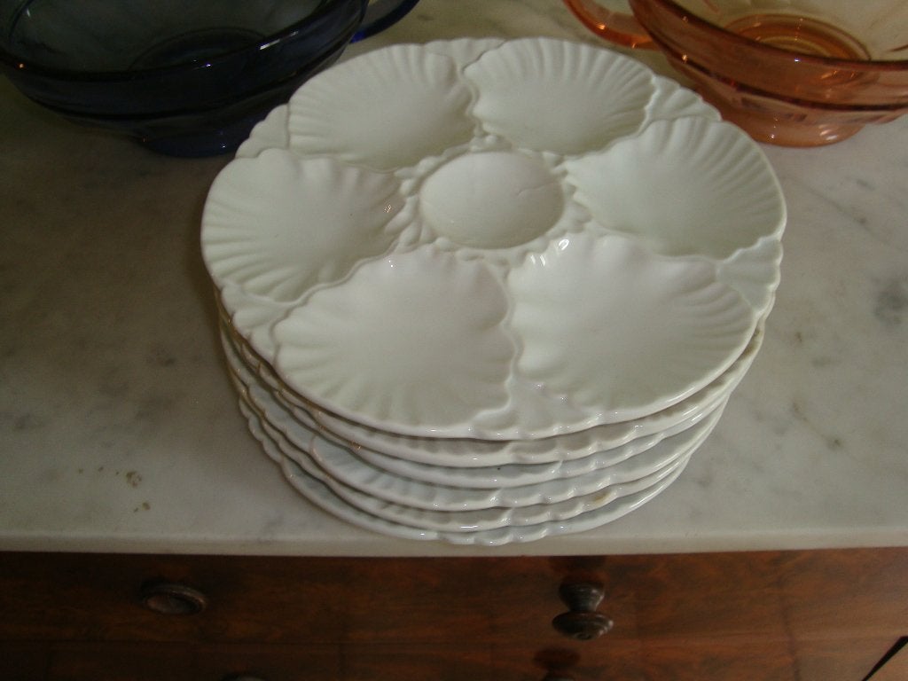 6 Vintage oesterborden., Ophalen