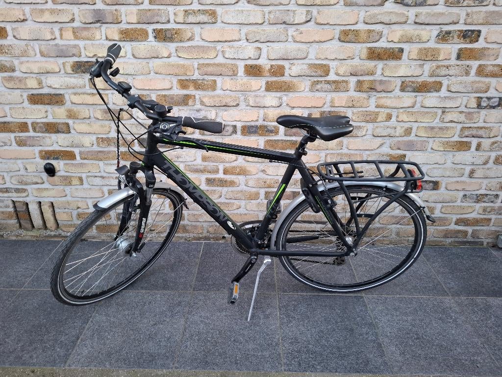 Herenfiets Thompson Tulsa H23 mart zwart, Autres marques, Vitesses, Frein sur jante, 57 à 61 cm