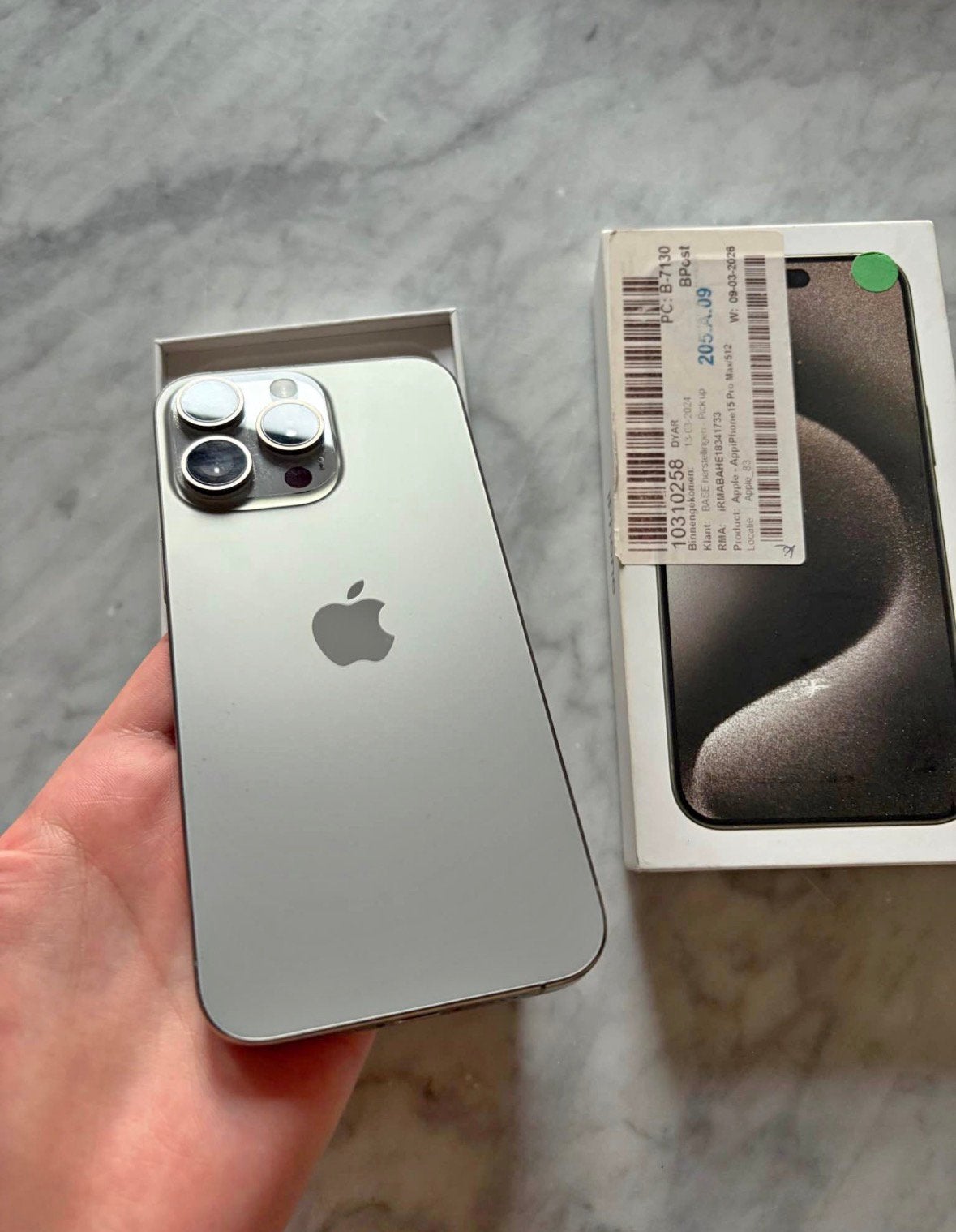 iPhone 15 PRO MAX 512GB Naturel Titanium, Télécoms, Téléphonie mobile | Apple iPhone, Enlèvement ou Envoi, Comme neuf, IPhone 15