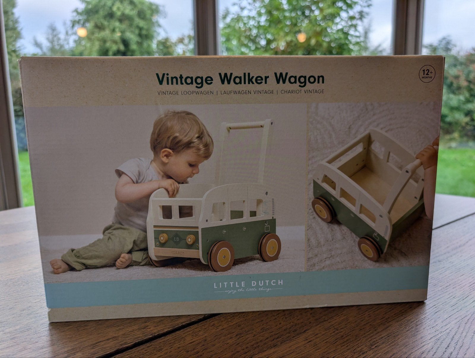 NIEUW IN DOOS – Little Dutch Vintage Walker Wagon – Hout, Kinderen en Baby's, Ophalen, Nieuw, Auto, Met wieltjes