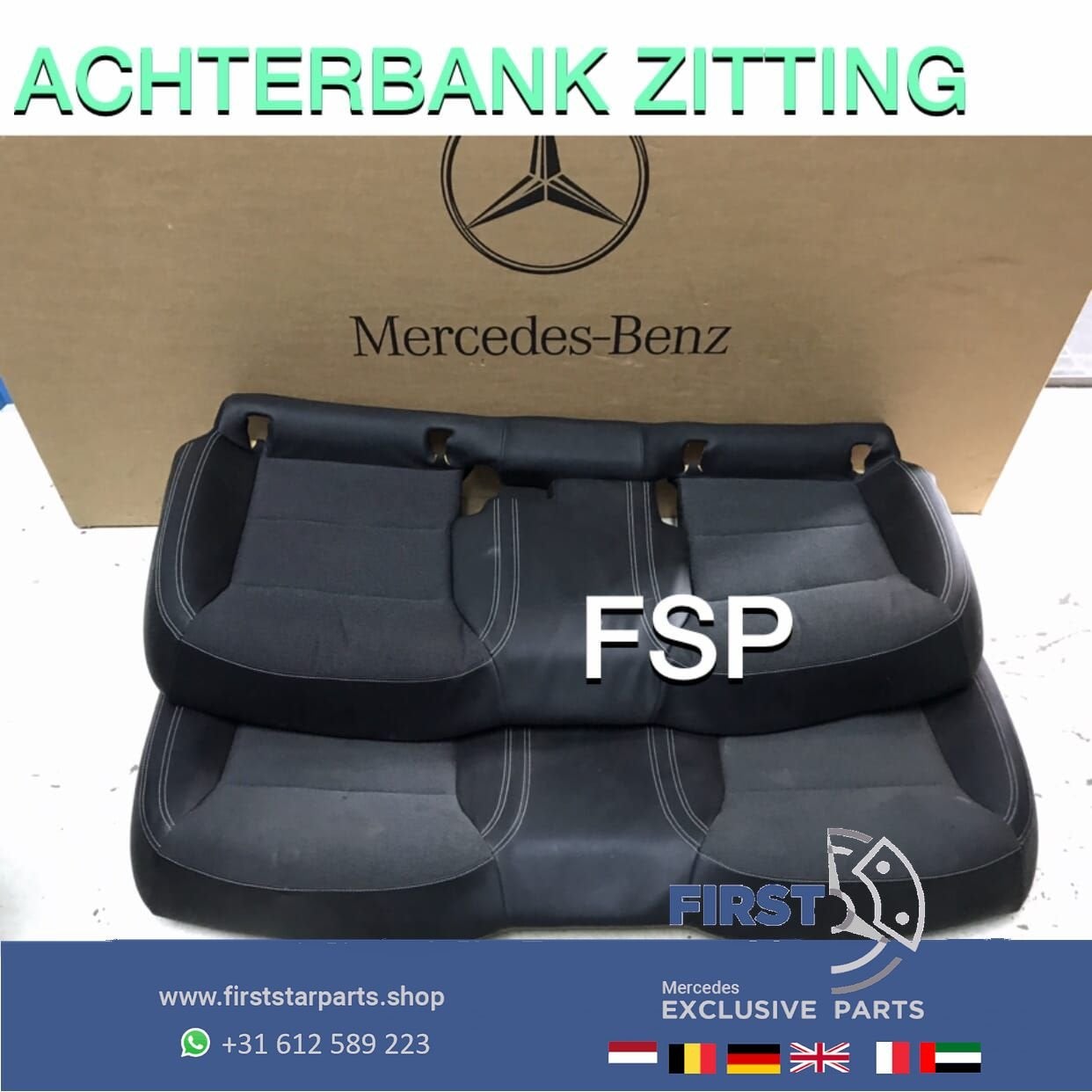 ACHTERBANK ZITTING W176 A W246 B W117 CLA W156 GLA AMG 45 Kl, Auto-onderdelen, Interieur en Bekleding, Gebruikt, -, Ophalen of Verzenden